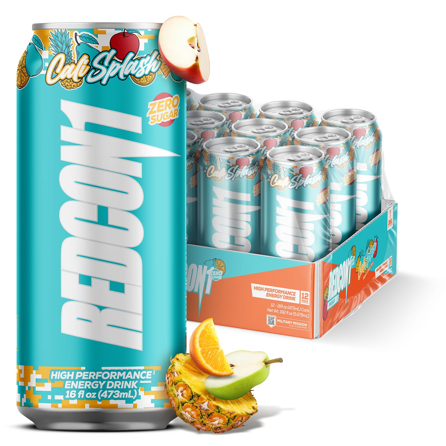 Amazon.com : REDCON1 Energy High Performance Drink, Cali Splash
